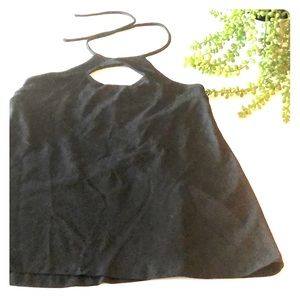 SUSANA MONACO Tie Halter Sleeveless Stretchy Top